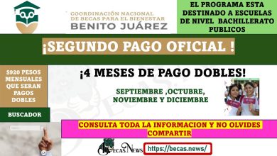 ¡Beca Benito Juárez Segundo Pago oficial.!