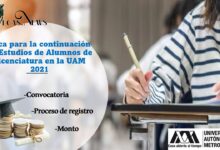 Beca para la continuación de Estudios de Alumnos de Licenciatura en la UAM 2022