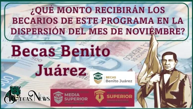 Becas Benito Juárez: ¿Qué monto recibirán los becarios de este programa en la dispersión del mes de noviembre?