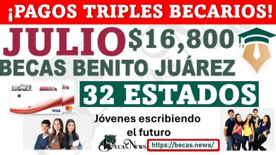 Becas Benito Juárez, algunos alumnos recibirán su beca de los meses junio y julio recibirán una cantidad de $16.800 pesos