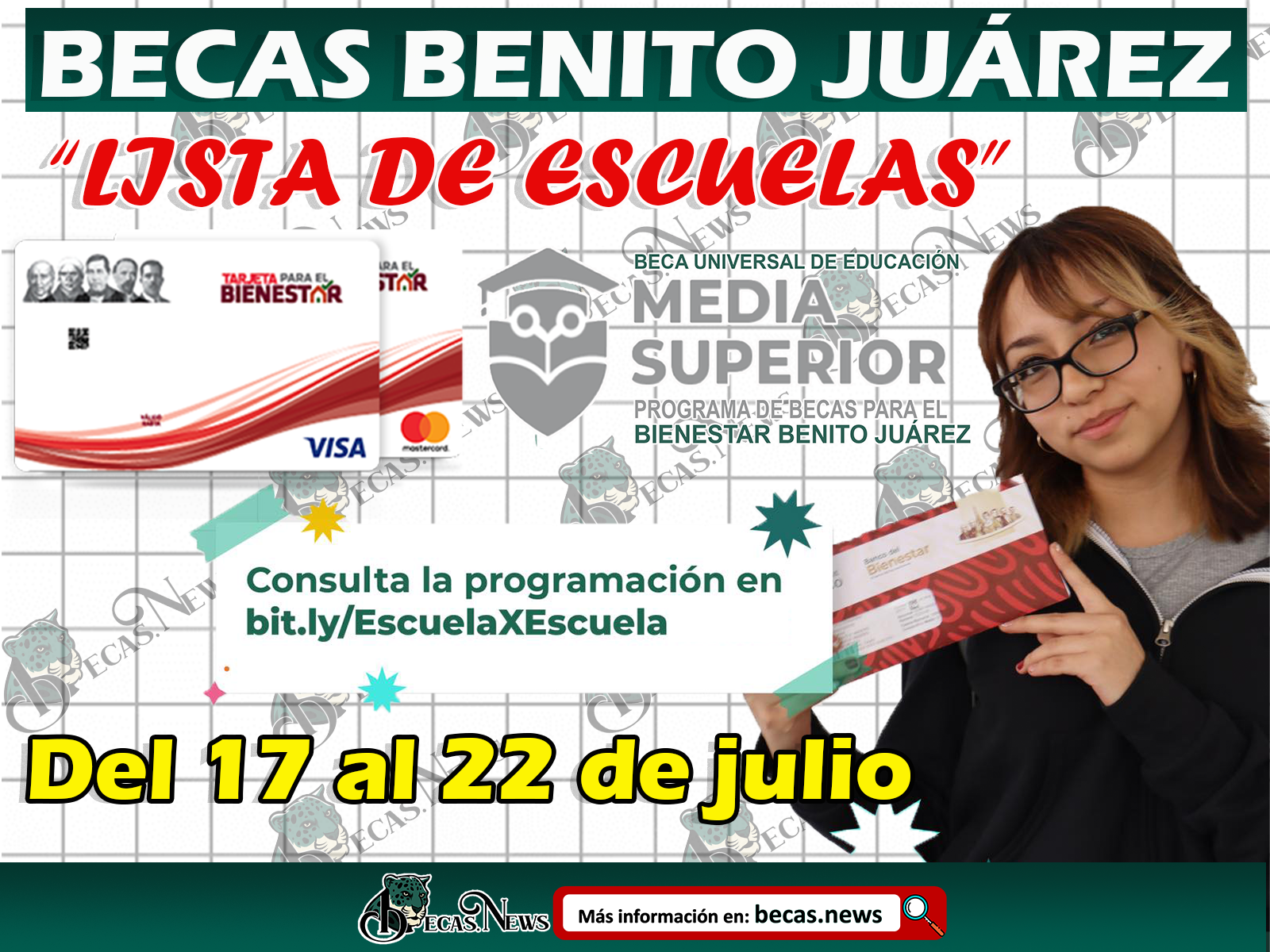 Becas Benito Juárez ¡Consulta la Lista de Escuelas que estarán otorgando las Tarjetas Bienestar!