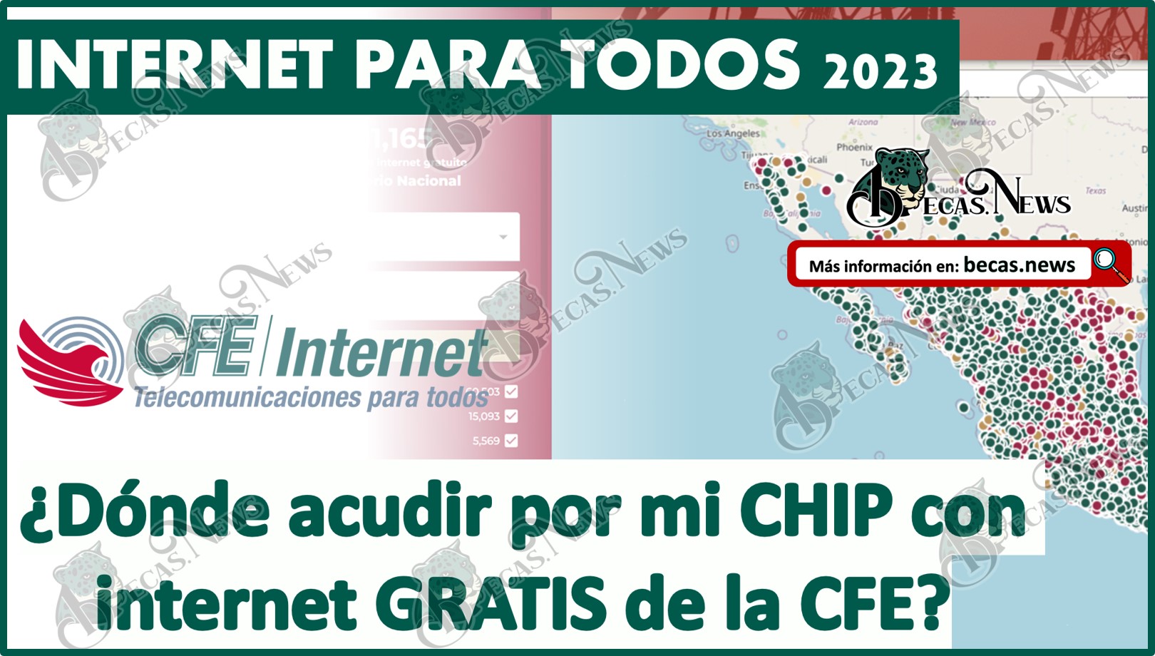 INTERNET PARA TODOS 2023| ¿Dónde acudir por mi CHIP con internet GRATIS de la CFE?