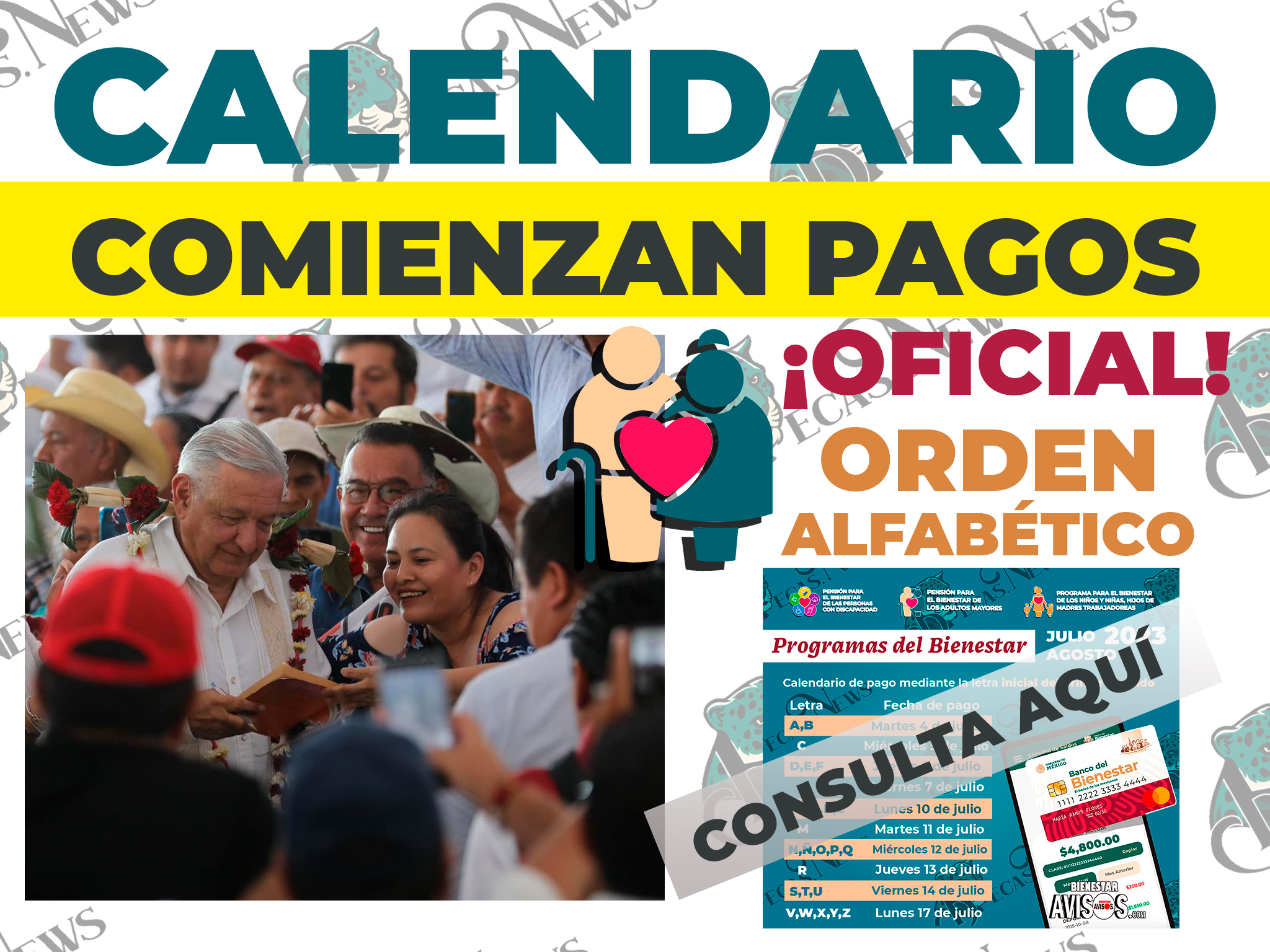 ¿Cuentas con el apoyo de la Pensión Bienestar?, ¡Felicidades, Hoy te toca cobrar!: Pensión Bienestar