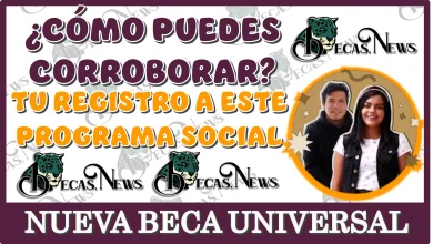 ¿CÓMO PUEDES CORROBORAR TU REGISTRO A ESTE PROGRAMA SOCIAL DE LA NUEVA BECA UNIVERSAL?