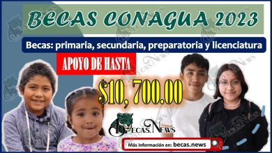 Becas CONAGUA 2023 | Obtén hasta $10, 700 pesos.