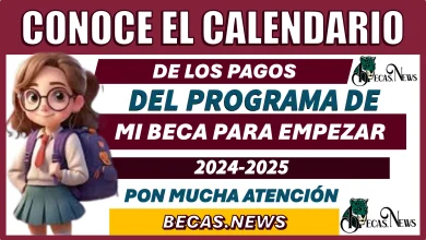 CONOCE EL CALENDARIO DE LOS PAGOS DEL PROGRAMA DE MI BECA PARA EMPEZAR 2024-2025...PON MUCHA ATENCIÓN