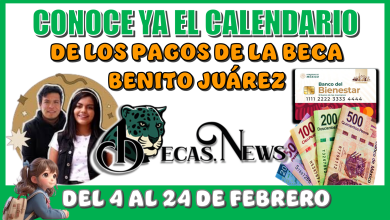 CONOCE YA EL CALENDARIO DE LOS PAGOS DE LA BECA BENITO JUÁREZ 2025 | DEL 4 AL 24 DE FEBRERO ¡ESTO ES OFICIAL!