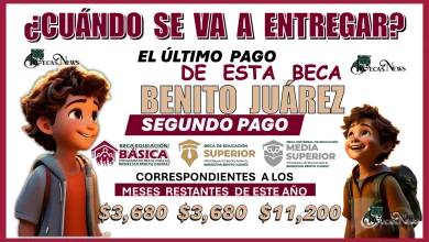 ¿CUÁNDO SE VA A ENTREGAR EL ÚLTIMO DE ESTA BECA BENITO JUÁREZ? 