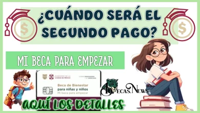 ¿CUÁNDO SERÁ EL SEGUNDO PAGO DE MI BECA PARA EMPEZAR? | AQUÍ LOS DETALLES 