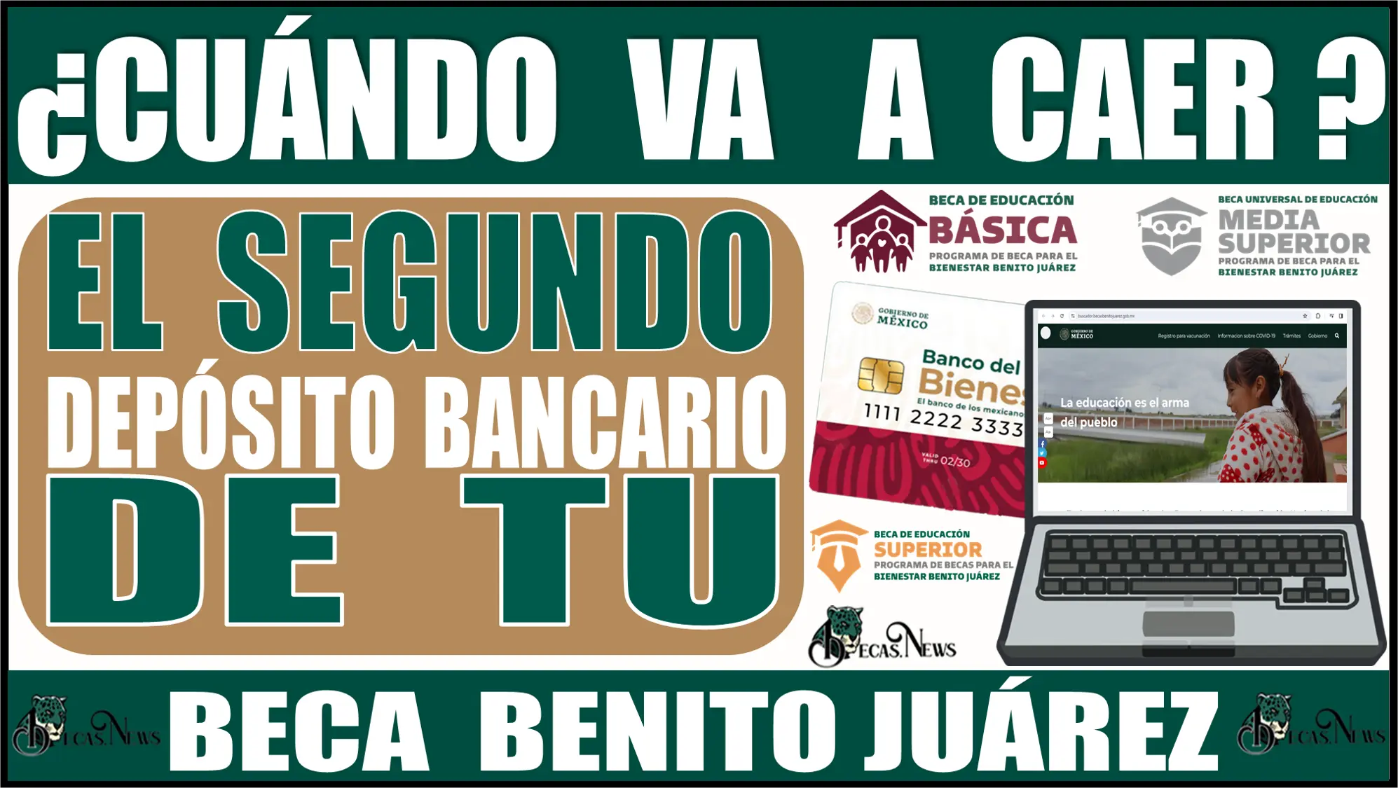 ¿CUÁNDO VA A CAER EL SEGUNDO DEPÓSITO BANCARIO DE TU BECA BENITO JUÁREZ? | AÑO 2024 