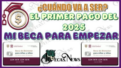 CUÁNDO VA A SER EL PRIMER PAGO DEL 2025 DE MI BECA PARA EMPEZAR