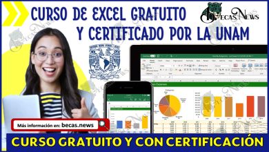 Curso de Excel gratuito y certificado por la UNAM 2024 | Así puedes inscribirte