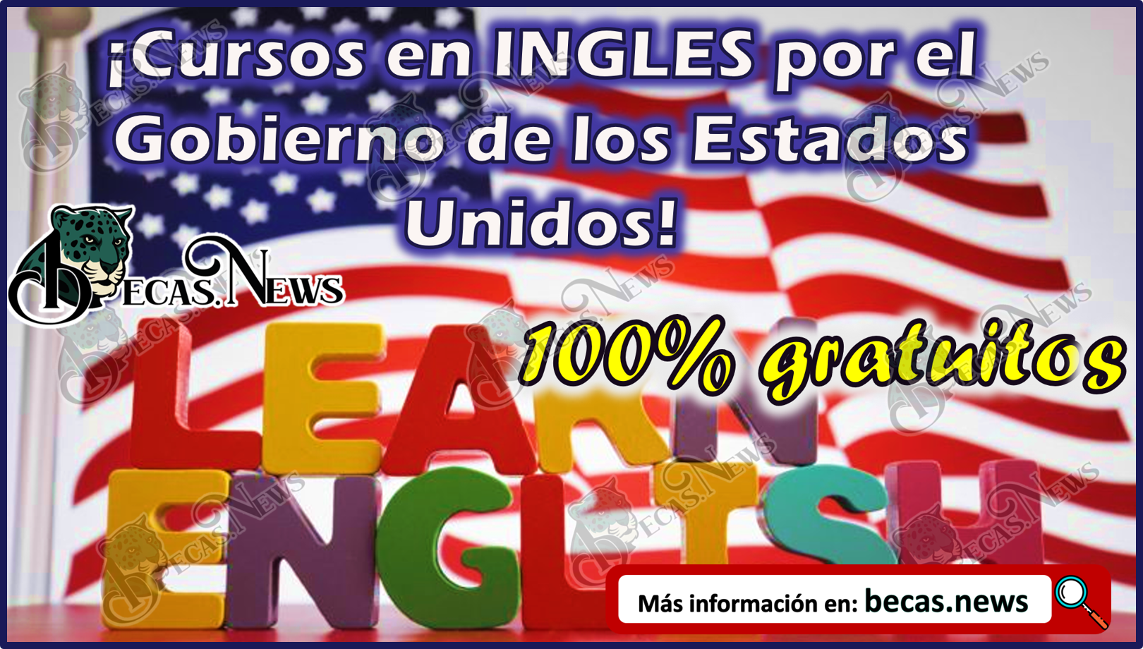 ¡Cursos en INGLES por el Gobierno de los Estados Unidos 100% GRATUITOS!