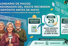 Calendario de Pagos: Pensionados del ISSSTE recibirán su depósito antes de mayo