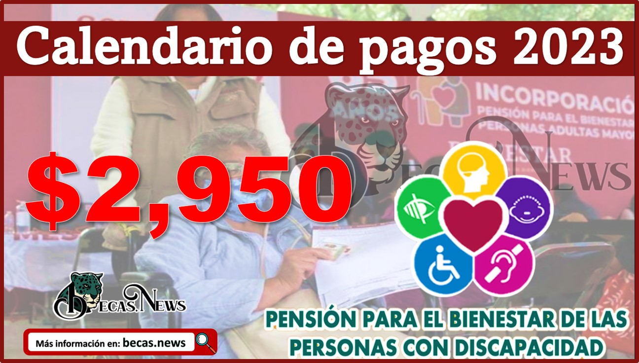 CALENDARIO DE PAGOS 2023: Pensión Bienestar para personas con Discapacidad