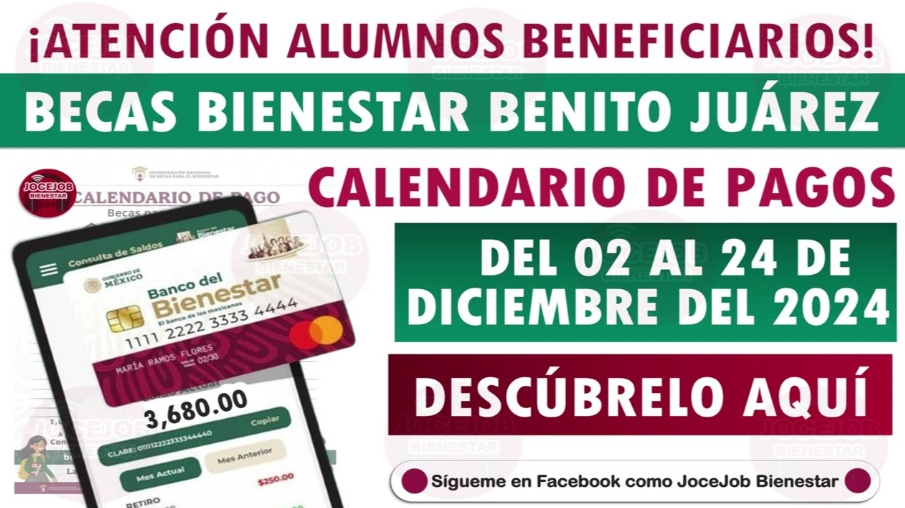 ¡Atención Becarios! Nueva Forma de Pago de la Beca Benito Juárez por Apellidos y Calendario Actualizado