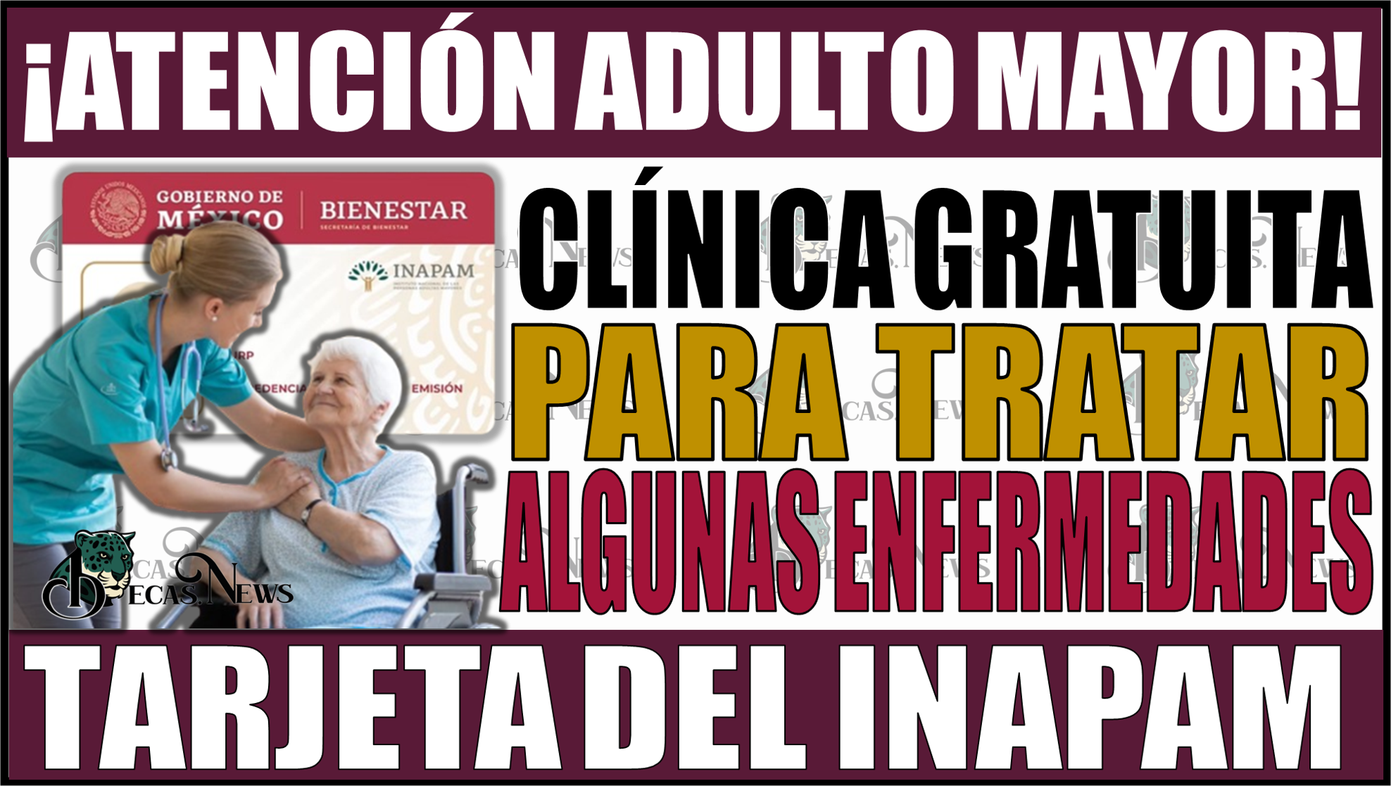 Clínica gratuita del INAPAM: ¡Adultos Mayores podrán tratar estas enfermedades!