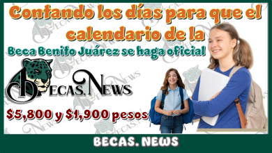 Contando los días para que el calendario de la Beca Benito Juárez se haga oficial | $5,800 y $1,900 pesos 