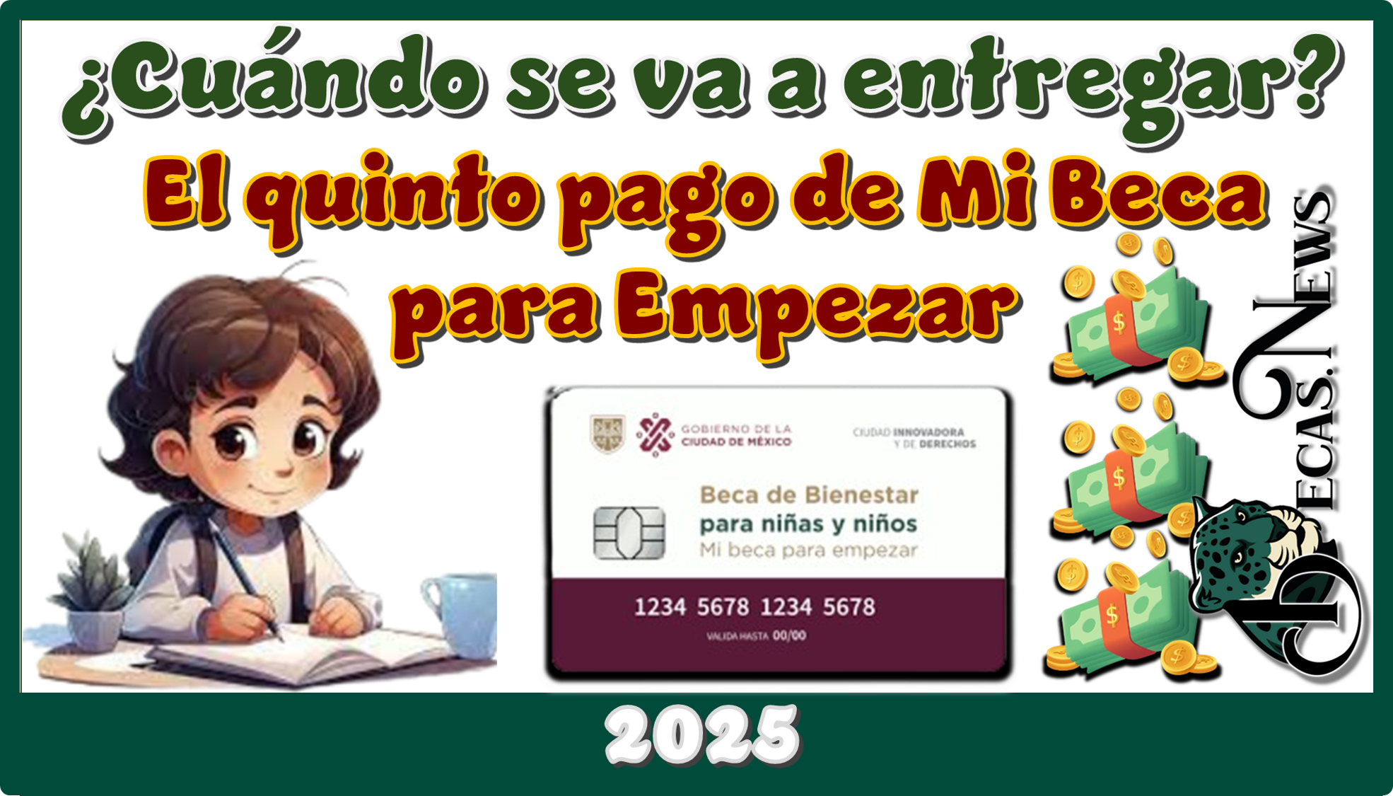 ¿Cuándo se va a entregar el quinto pago de Mi Beca para Empezar?