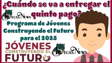 ¿Cuándo se va a entregar el quinto pago de Programa Jóvenes Construyendo el Futuro para el 2025?