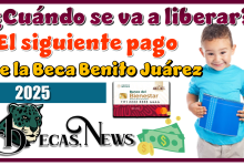 ¿Cuándo se va a liberar el siguiente pago de la Beca Benito Juárez 2025?
