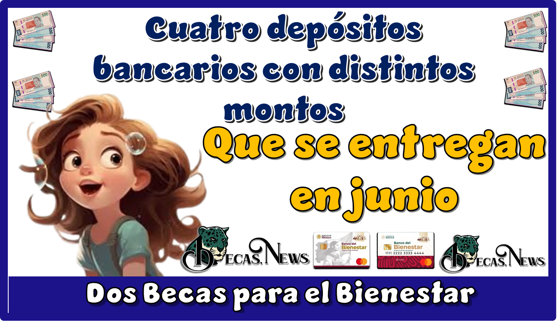 ▷ Cuatro depósitos bancarios con distintos montos que se entregan ahora en junio de las dos Becas para el Bienestar » 2025 BECAS.NEWS 🥇 Cuatro depósitos bancarios con distintos montos que se entregan ahora en junio de las dos Becas para el Bienestar