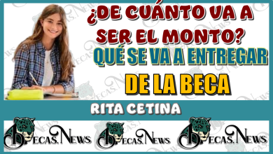 ¿DE CUÁNTO VA A SER EL MONTO QUÉ SE VA A ENTREGAR DE LA BECA RITA CETINA? 