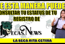 DE ESTA MANERA PUEDES CONSULTAR TU ESTATUS DE TU REGISTRO A ESTA BECA RITA CETINA | ¡TOMA NOTA!