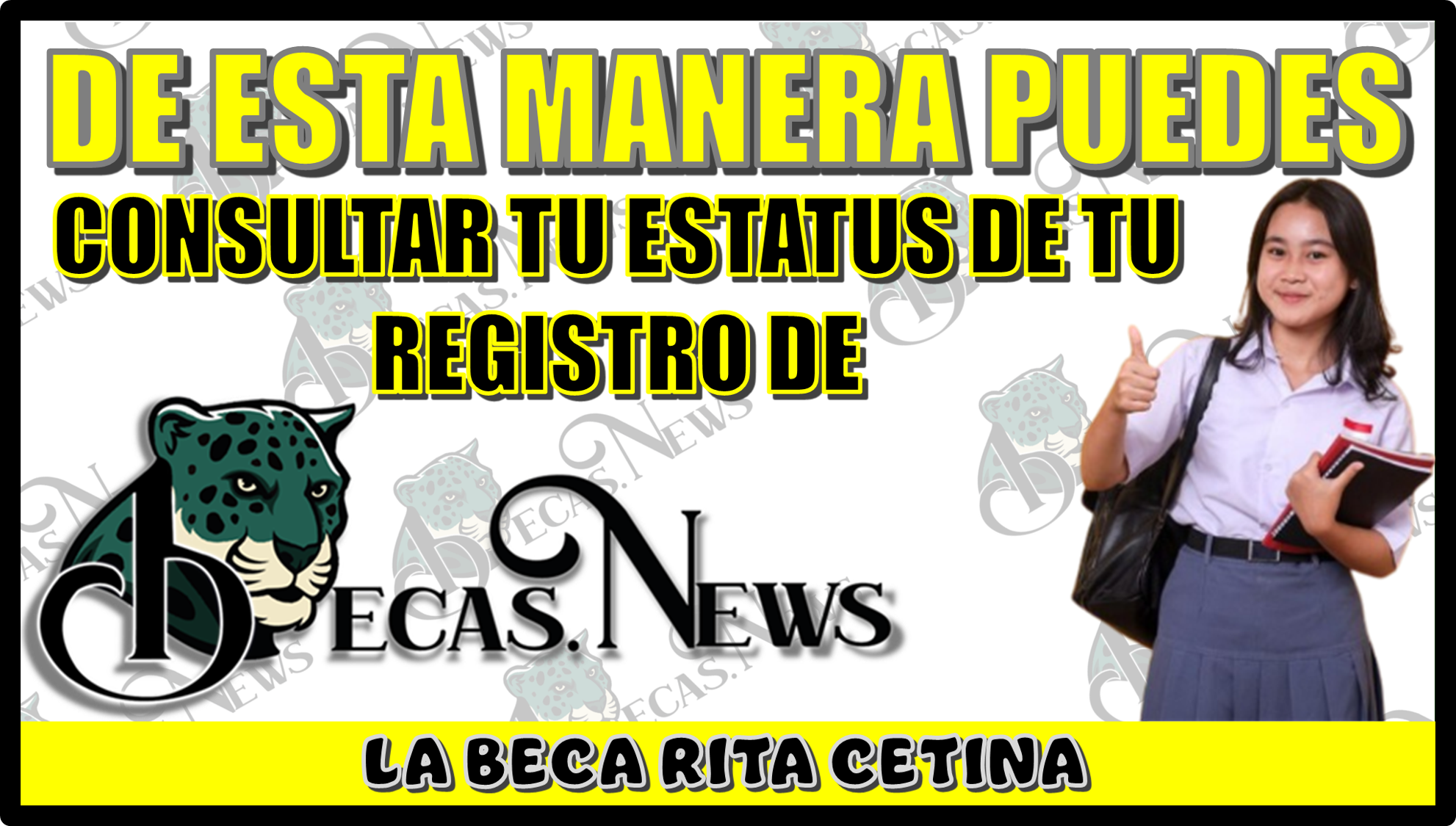 DE ESTA MANERA PUEDES CONSULTAR TU ESTATUS DE TU REGISTRO A ESTA BECA RITA CETINA | ¡TOMA NOTA!