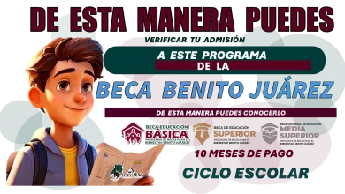 DE ESTA MANERA PUEDES VERIFICAR TU ADMISIÓN A ESTA PROGRAMA DE LA BECA BENITO JUÁREZ