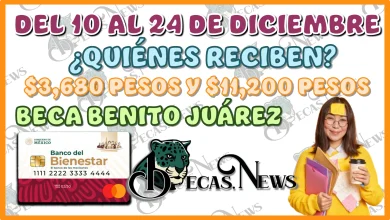 DEL 10 AL 24 DE DICIEMBRE | ¿QUIÉNES RECIBEN $3,680 PESOS Y $11,200 PESOS DE LA BECA BENITO JUÁREZ?