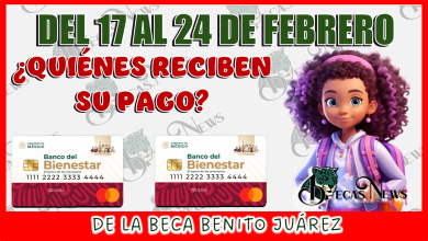 DEL 17 AL 24 DE FEBRERO…¿QUIÉNES RECIBEN SU PAGO DE LA BECA BENITO JUÁREZ?