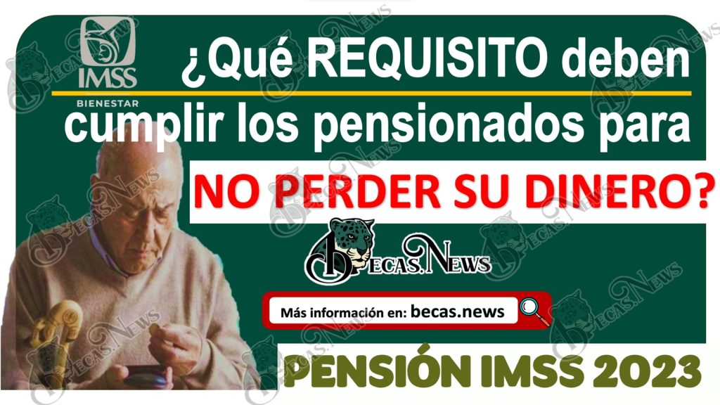 PENSIÓN IMSS AGOSTO 2023 | ¿Qué REQUISITO deben cumplir los pensionados para NO PERDER su dinero?