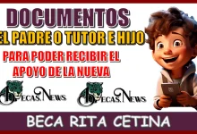 DOCUMENTOS DEL PADRE O TUTOR E HIJO | PARA PODER RECIBIR EL APOYO DE LA NUEVA BECA BECA RITA CETINA 