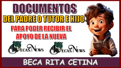 DOCUMENTOS DEL PADRE O TUTOR E HIJO | PARA PODER RECIBIR EL APOYO DE LA NUEVA BECA BECA RITA CETINA 