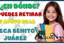 ¿EN DÓNDE PUEDES RETIRAR TU APOYO DE LA BECA BENITO JUÁREZ?