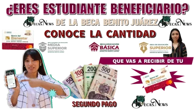 ¿ERES ESTUDIANTE BENEFICIARIO DE LA BECA BENITO JUÁREZ? | CONOCE LA CANTIDAD QUE VAS A RECIBIR EN TU SEGUNDO PAGO 2024 