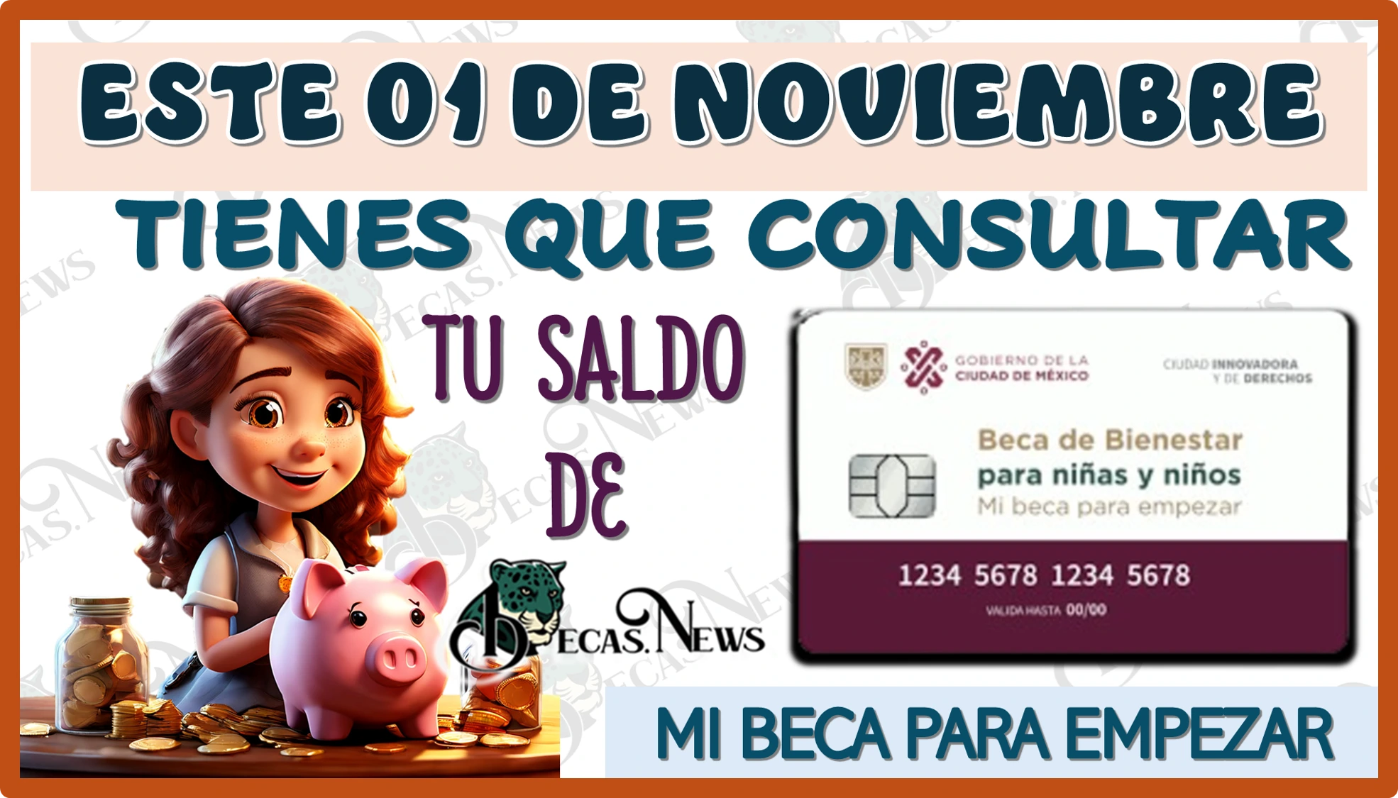 ESTE 01 DE NOVIEMBRE TIENES QUE CONSULTAR TU SALDO DE MI BECA PARA EMPEZAR...INFORMACIÓN PARA TI BENEFICIARIO 