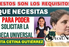 ESTOS SON LOS REQUISITOS QUE NECESITAS PARA PODER SOLICITAR LA BECA UNIVERSAL RITA CETINA GUTIÉRREZ