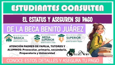 ESTUDIANTES CONSULTEN EL ESTATUS Y ASEGUREN SU PAGO DE LA BECA BENITO JUÁREZ… CONOCE ESTOS DETALLES Y ASEGURA TU APOYO 