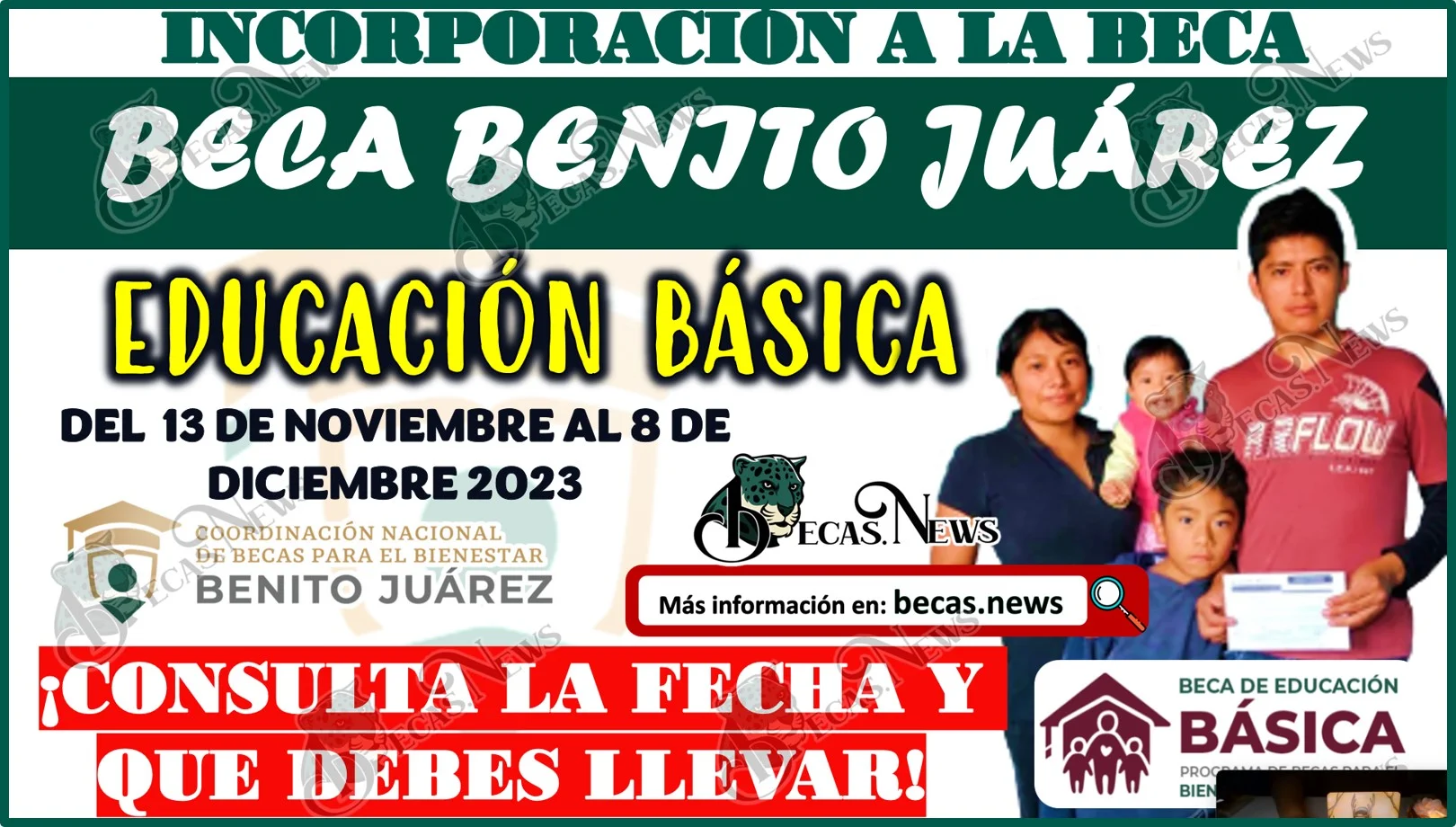 Becas Benito Juárez 2023 ¡Estudiantes de educación Básica consulta la fecha en la que te toca acudir para incorporarte al programa!