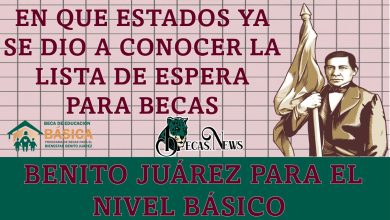 En que Estados ya se dio a conocer la Lista de Espera para Becas Benito Juárez para el Nivel Básico 