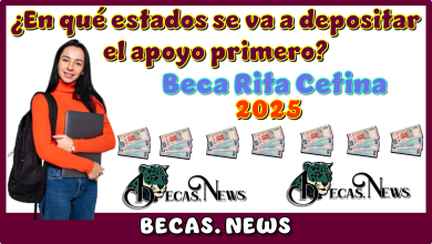 ¿En qué estados se va a depositar el apoyo primero?...Beca Rita Cetina 2025