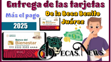 Entrega de las tarjetas más el pago de la Beca Benito Juárez 2025 