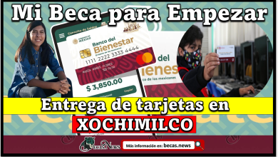 Entrega de tarjetas en Xochimilco