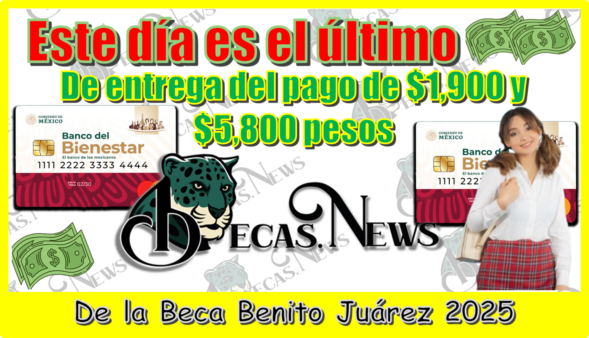 ▷ Este día es el último de entrega del pago de $1,900 y $5,800 pesos de la Beca Benito Juárez 2025 » 2025 BECAS.NEWS 🥇 Este día es el último de entrega del pago de $1,900 y $5,800 pesos de la Beca Benito Juárez 2025