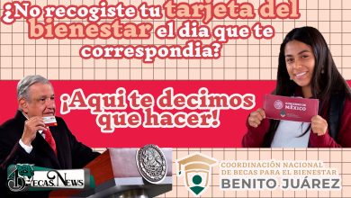 Becas Benito Juárez; ¿No recogiste tu tarjeta del bienestar el dia que te correspondia?
