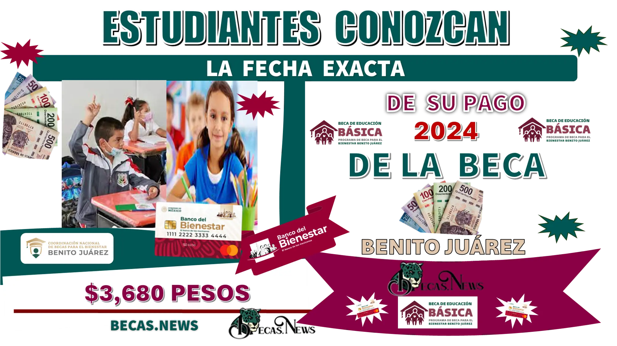 Estudiantes conozcan la fecha exacta de su pago de la Beca Benito Juárez | $3,680 pesos 