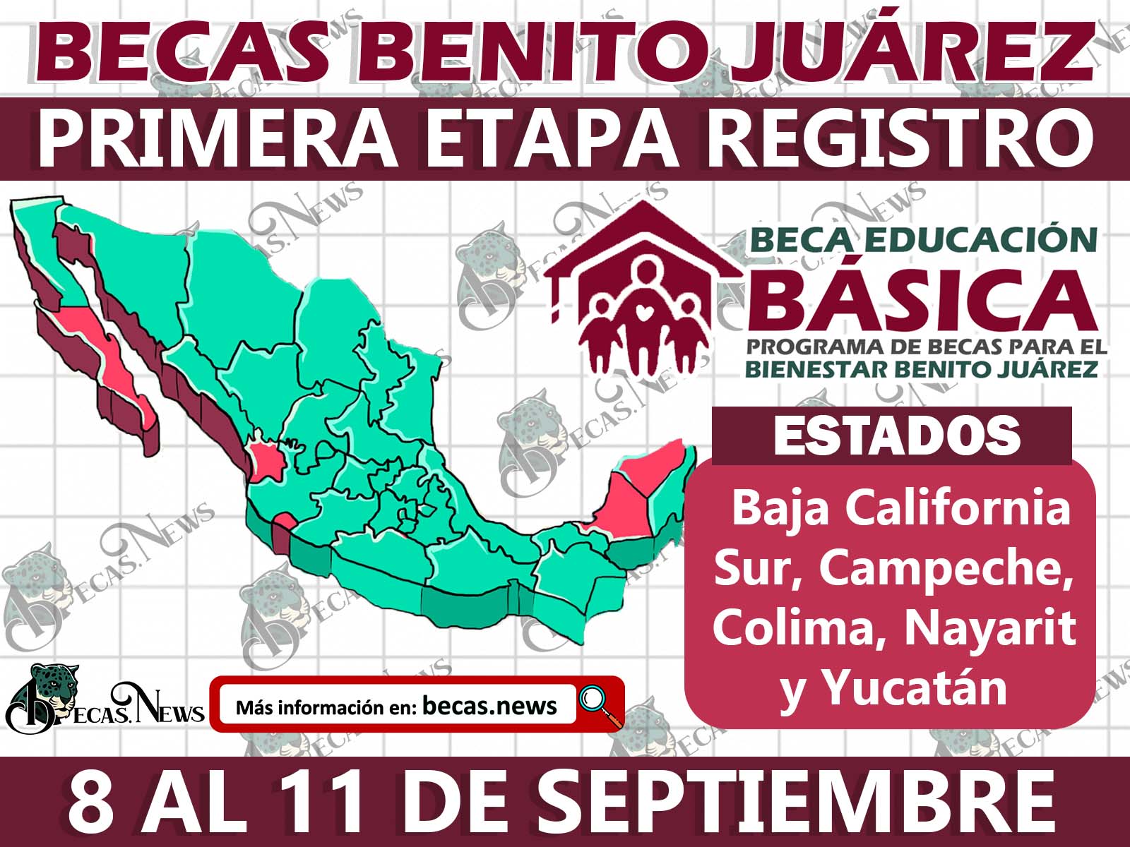 Excelentes noticias ¡Ya puedes solicitar la Beca Benito Juárez! Mira qué estados les corresponde del 8 al 11 de septiembre