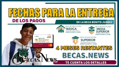 FECHAS PARA LA ENTREGA OFICIAL DE LOS PAGOS DE LA BECA BENITO JUÁREZ | 4 MESES RESTANTES 